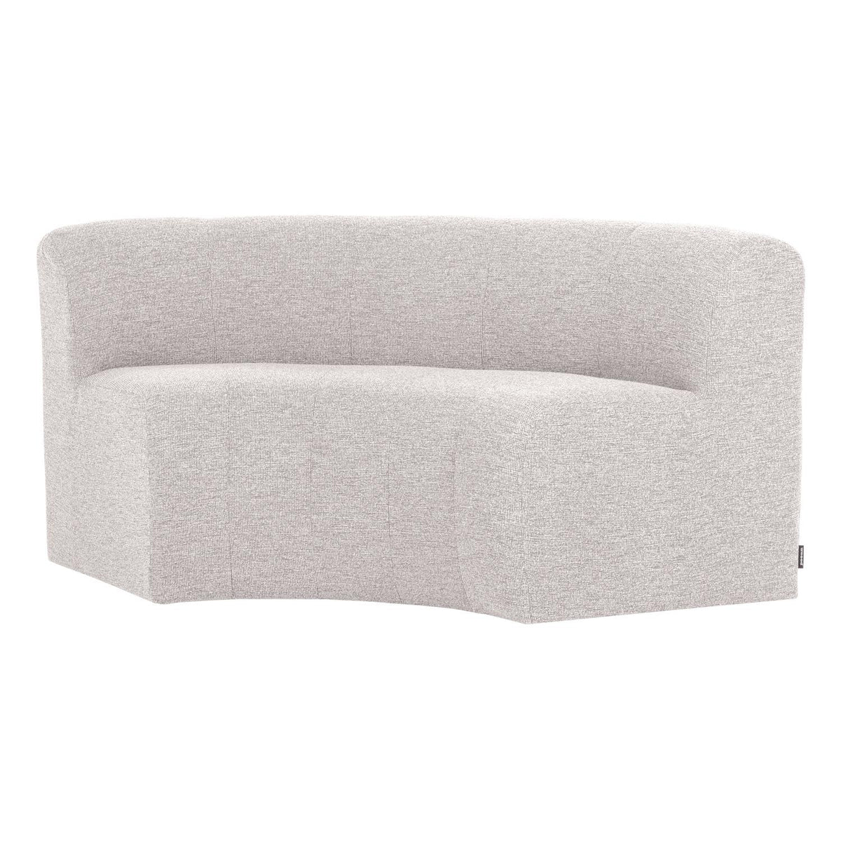 WOOOD Mojo Base eetbank halfronde hoek rugleuning bouclé Ecru