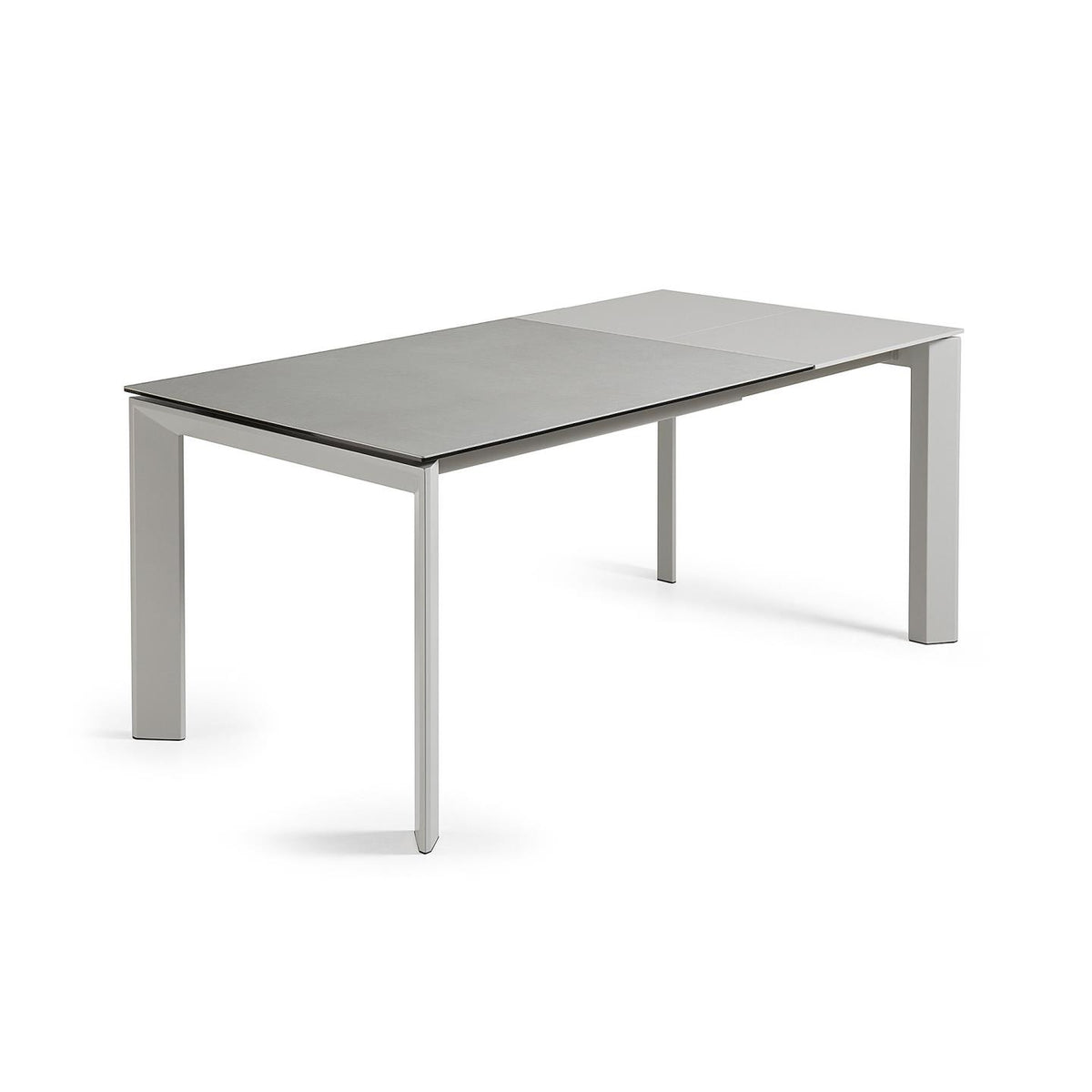 Kave Home Axis eettafel uitschuifbaar 120/180x80 cm Grijs