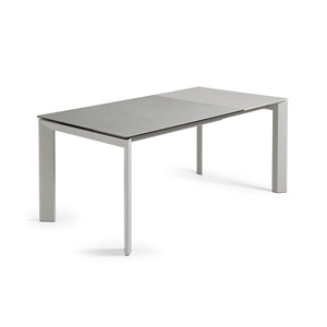 Kave Home Axis eettafel uitschuifbaar 120/180x80 cm Grijs