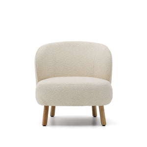 Kave Home Ulit fauteuil White naturel