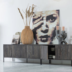 WOOOD Gravure tv-meubel Espresso