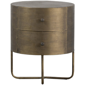 WOOOD Glossy nachtkastje Antique Brass