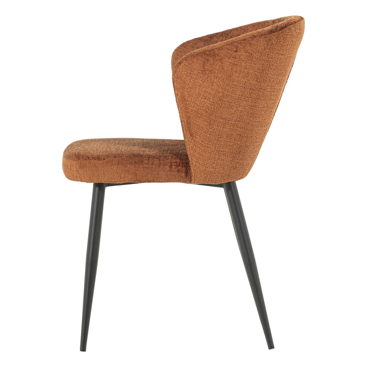 WOOOD Luse eetkamerstoel velvet Oranje