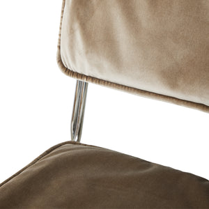 HKliving Endless eetkamerstoel Velvet Dirty Chai