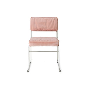 HKliving Endless eetkamerstoel Velvet Lychee Pink
