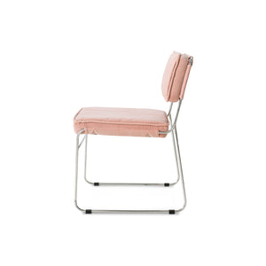 HKliving Endless eetkamerstoel Velvet Lychee Pink