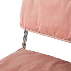 HKliving Endless eetkamerstoel Velvet Lychee Pink