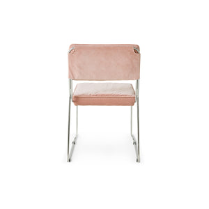 HKliving Endless eetkamerstoel Velvet Lychee Pink
