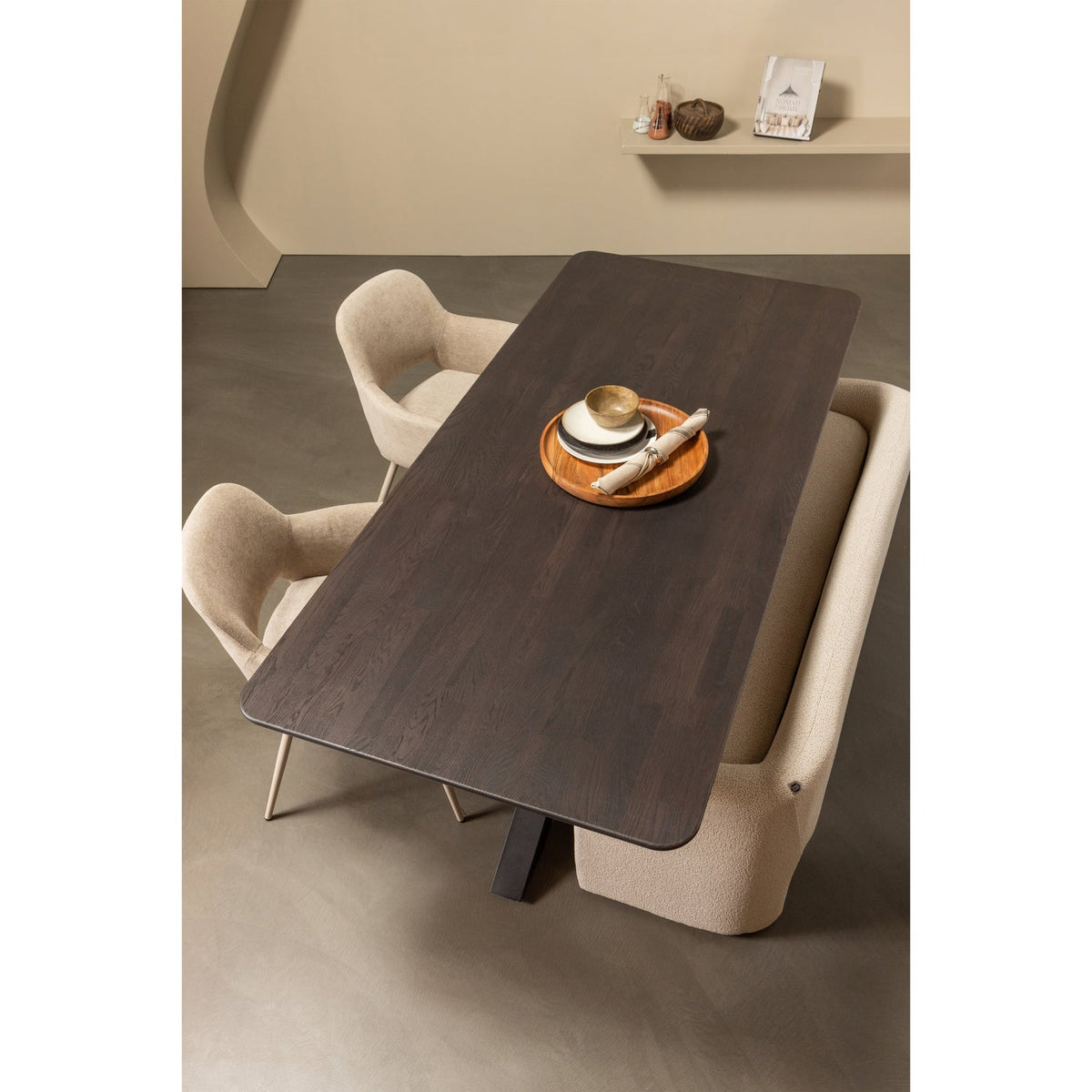 WOOOD Zone eetkamerbank 160 cm Beige