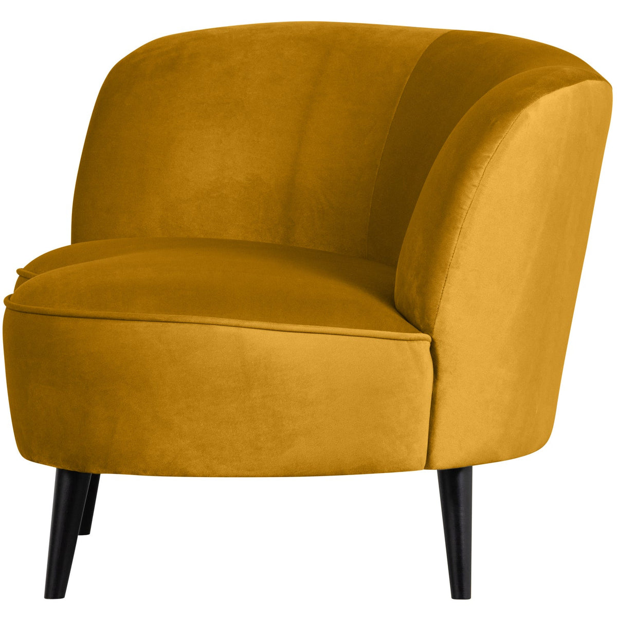 WOOOD Sara lounge fauteuil links velvet Oker