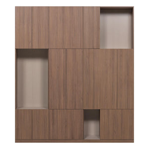 WOOOD Build wandkast 188 cm Bruin