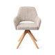Jesper Home Yanai eetkamerstoel Caramel Grid revolve oak natural