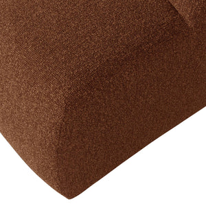 WOOOD Mojo poef bouclé Roestbruin Melange