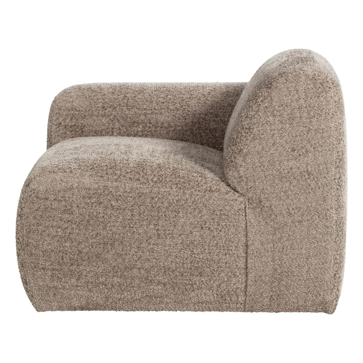 WOOOD Mojo Base 1-zits element arm links wollig Donkerzand