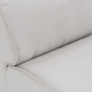 HKliving Flake bank middle Corduroy Rib Cream