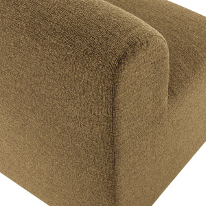 WOOOD Mojo Base eetkamerbank 164 cm bouclé Geel/Bruin