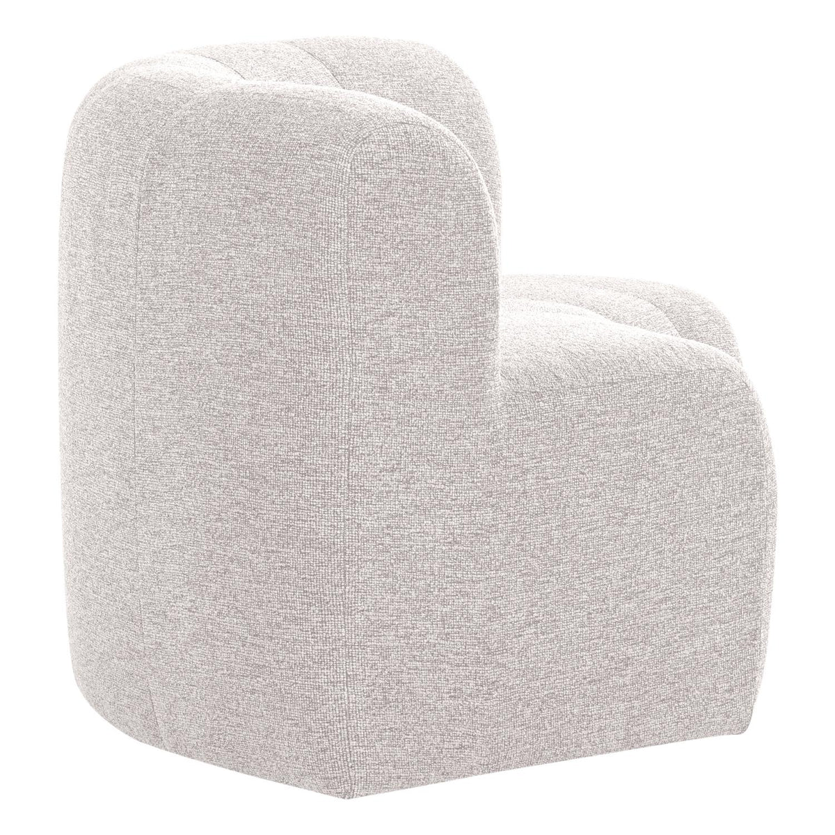 WOOOD Mojo Base eetbank halfronde hoek rugleuning bouclé Ecru