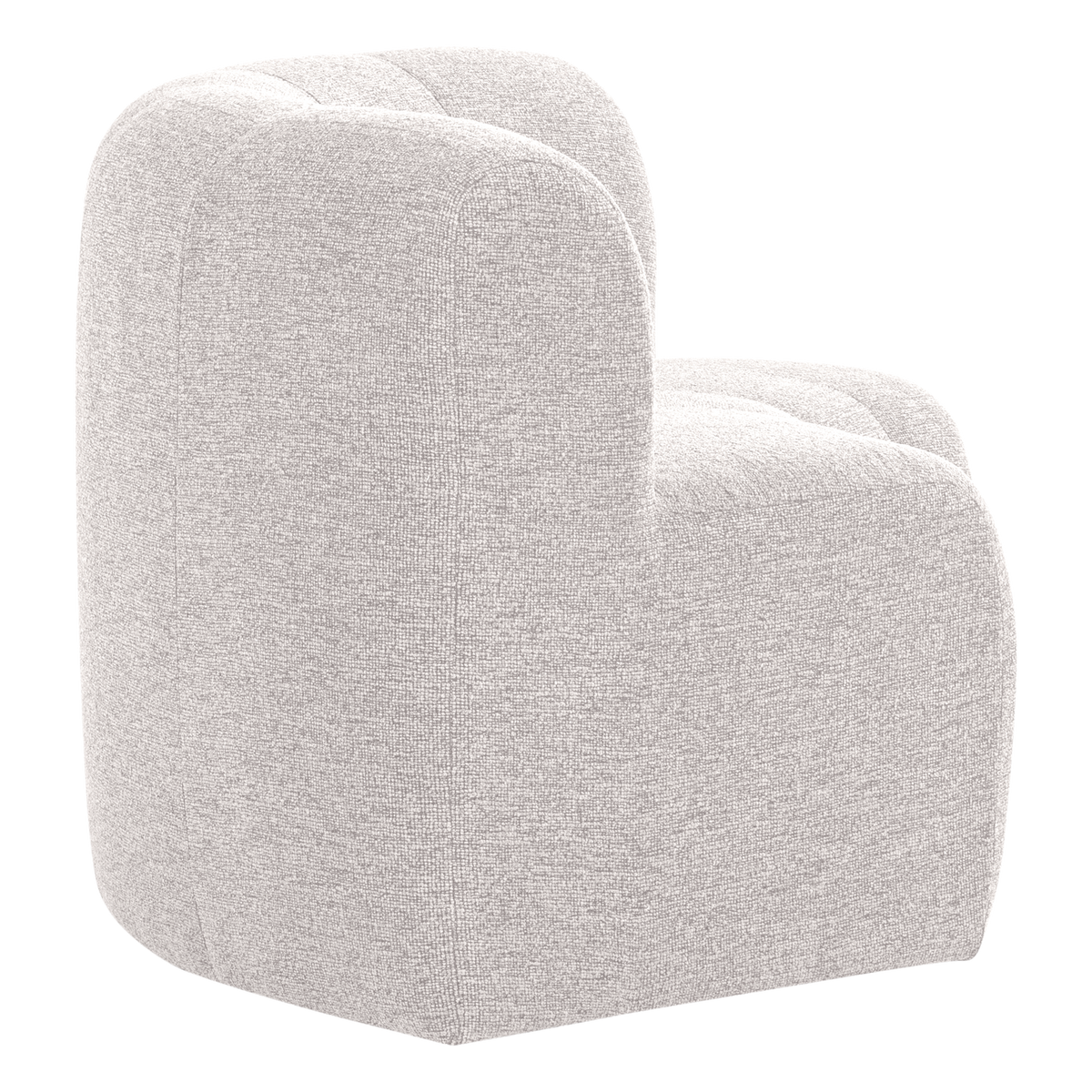 WOOOD Mojo Base eetbank halfronde hoek rugleuning bouclé Ecru