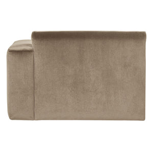 WOOOD Mojo Base chaise longue bank arm rechts velvet Khaki