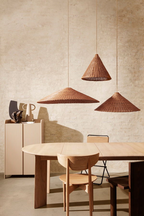Ferm Living Bevel uitschuifbare eettafel White Oiled Beech