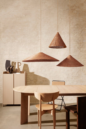 Ferm Living Bevel uitschuifbare eettafel White Oiled Oak
