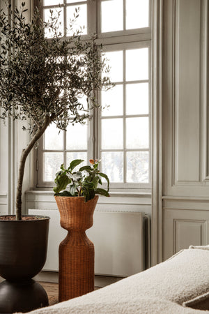 Ferm Living Hourglass large bloempot Rust