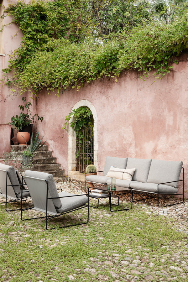 Ferm Living Desert 1-zits tuinbank Cashmere/Off-white