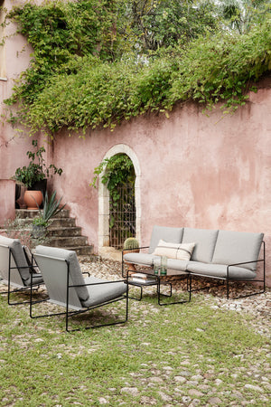 Ferm Living Desert 1-zits tuinbank Cashmere/Off-white