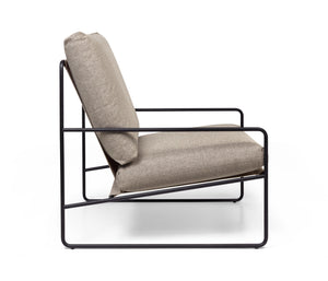 Ferm Living Desert 1-zits tuinbank Zwart/Zand
