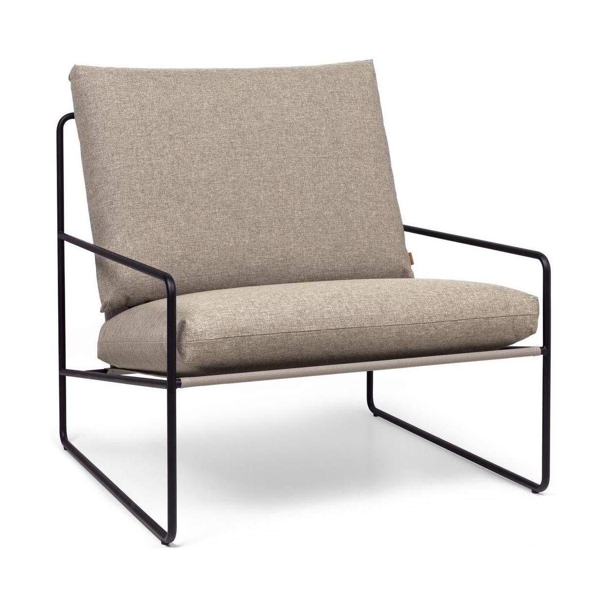 Ferm Living Desert 1-zits tuinbank Zwart/Zand