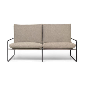 Ferm Living Desert 2-zits tuinbank Zwart/Zand