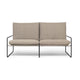 Ferm Living Desert 2-zits tuinbank Zwart/Zand