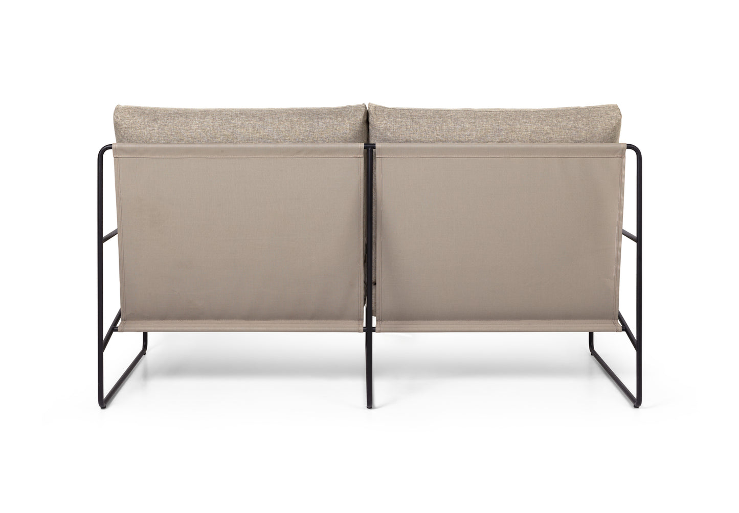 Ferm Living Desert 2-zits tuinbank Zwart/Zand