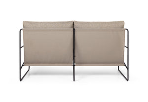 Ferm Living Desert 2-zits tuinbank Zwart/Zand