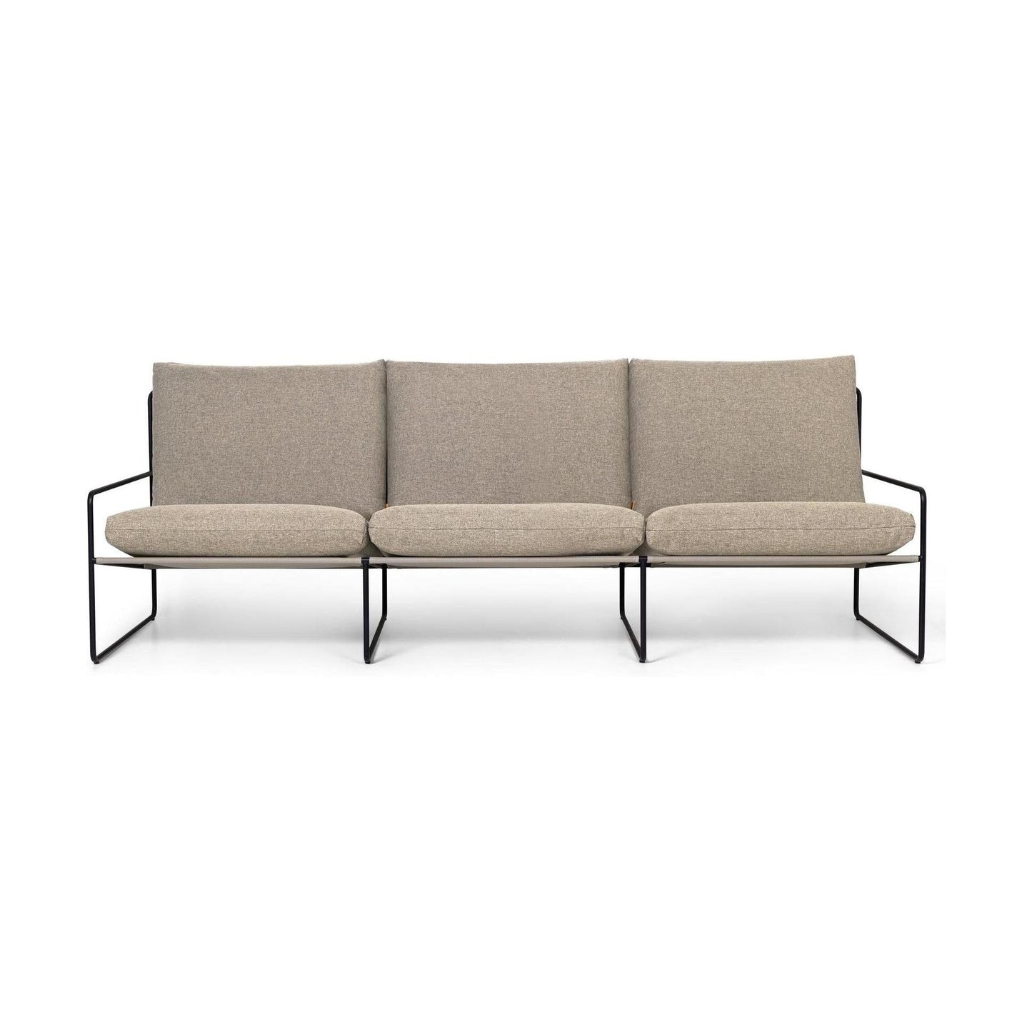 Ferm Living Desert 3-zits tuinbank Zwart/Zand
