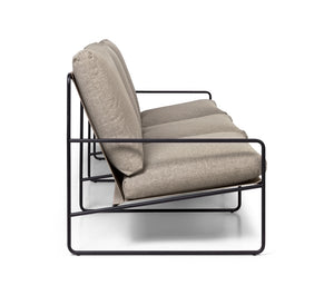 Ferm Living Desert 3-zits tuinbank Zwart/Zand