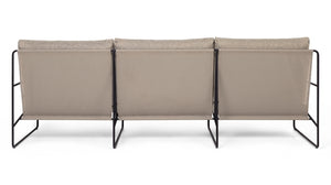 Ferm Living Desert 3-zits tuinbank Zwart/Zand