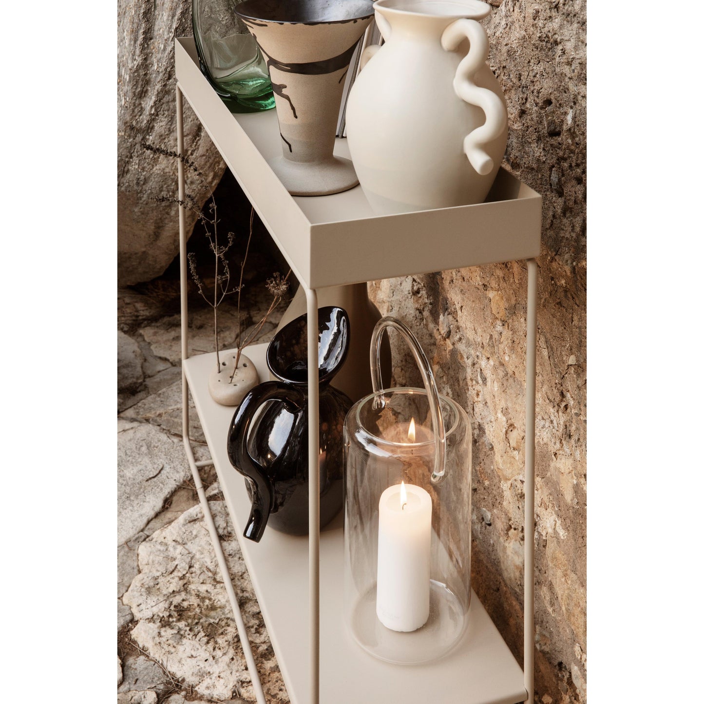 Ferm Living Plant Box Two-Tier plantenbak Lichtgrijs