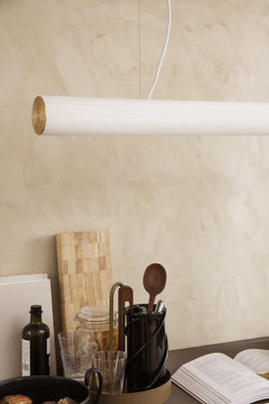 Ferm Living Vuelta 100 hanglamp White / Brass