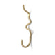 Ferm Living Curvature haak enkel Brass