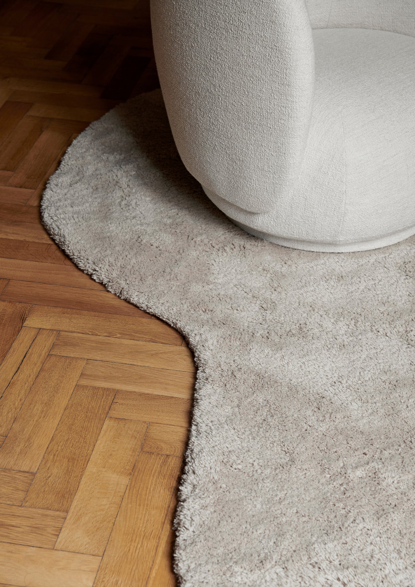 Ferm Living Forma Large vloerkleed Crème