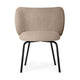 Ferm Living Rico armstoel Bouclé Sand vierpoot zwart