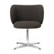 Ferm Living Rico armstoel Hallingdal Dark Grey/Brown swivel chroom