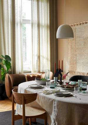 Ferm Living Herman eetkamerstoel Oak/Bouclé Off-White