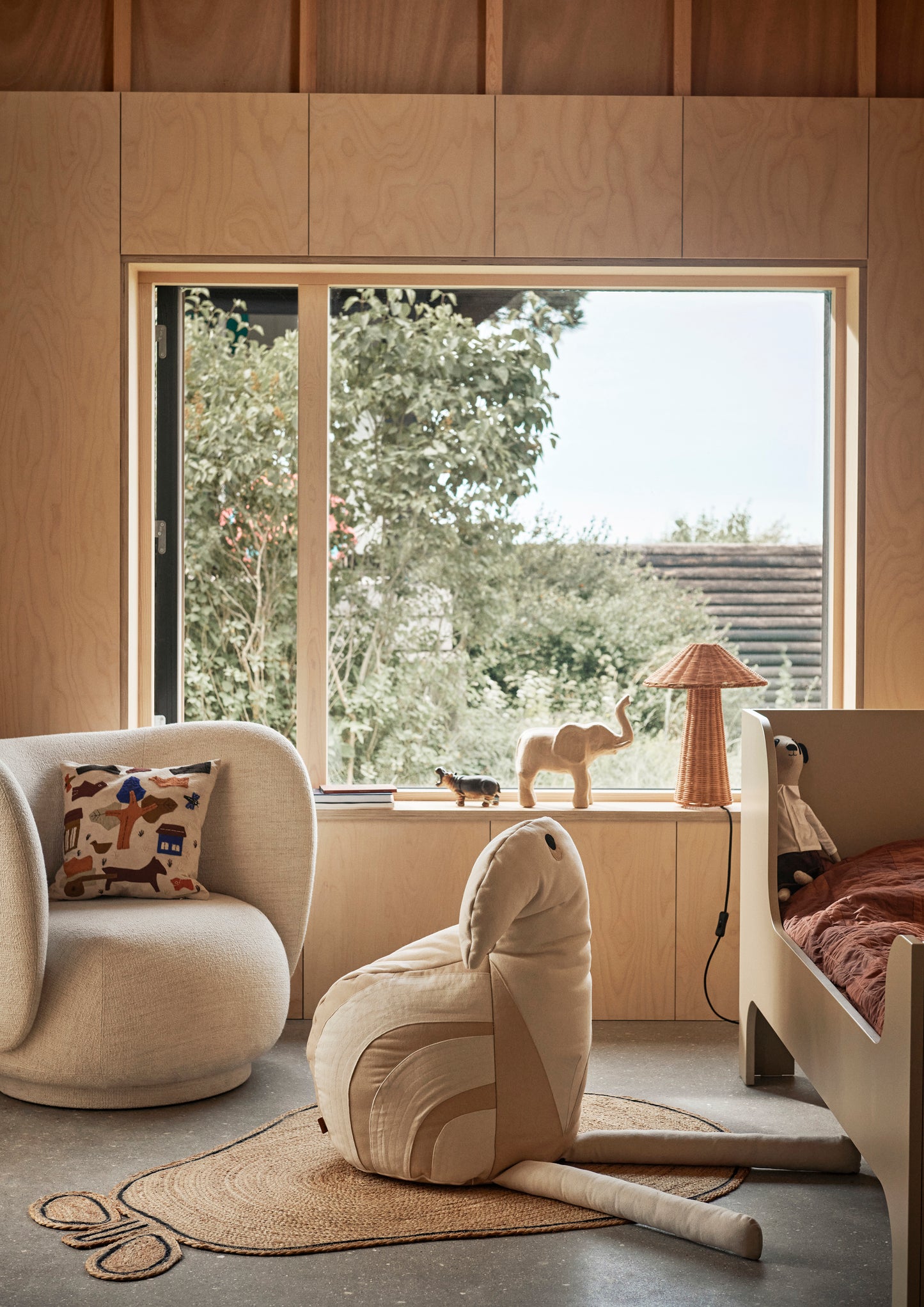 Ferm Living Dou tafellamp Naturel