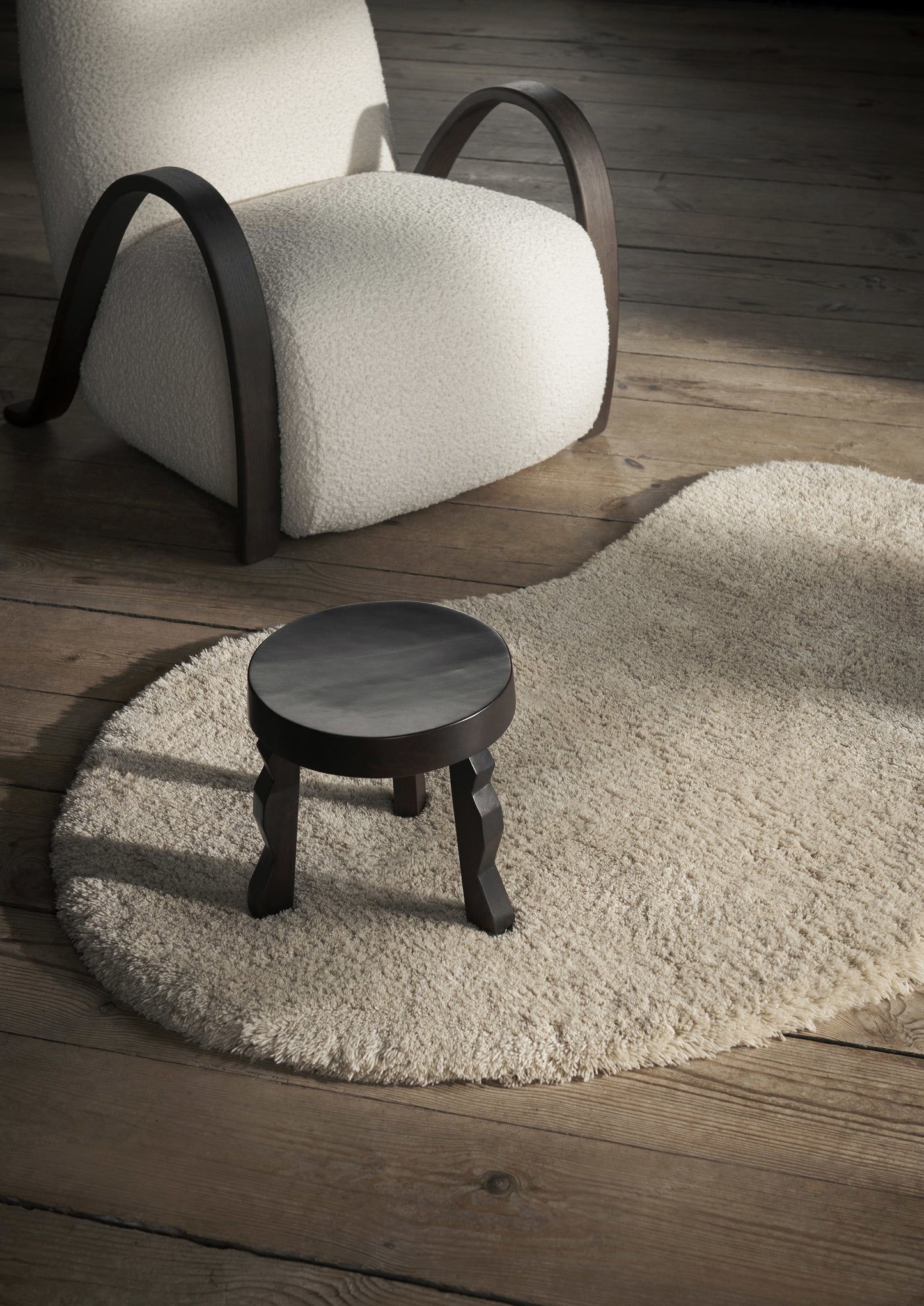 Ferm Living Forma Small vloerkleed Off-white