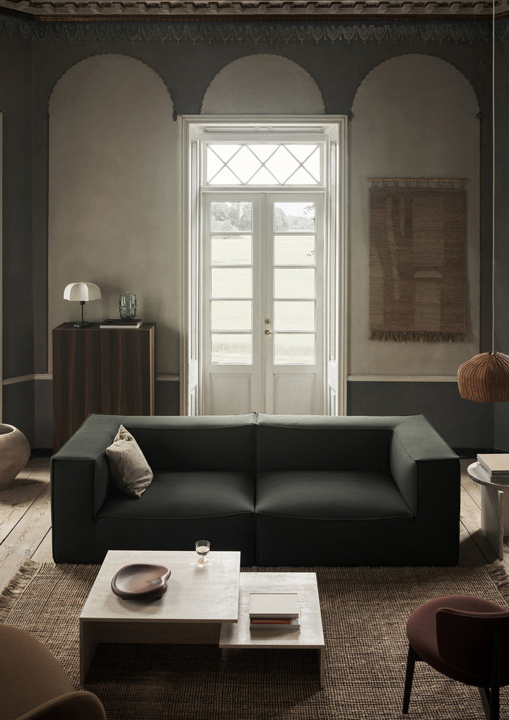Ferm Living Distinct salontafel set van 2 Travertin
