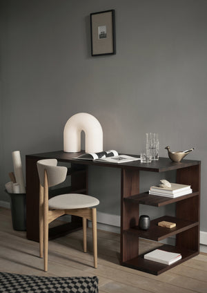 Ferm Living Herman eetkamerstoel Oak/Bouclé Off-White