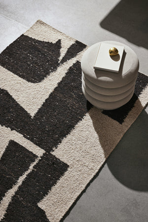 Ferm Living Piece vloerkleed 140x200 cm Off-white/Coffee