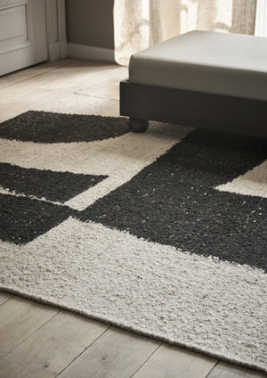 Ferm Living Piece vloerkleed 200x300 cm Off-white/Coffee